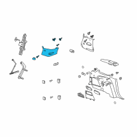 OEM GMC Acadia Limited Upper Quarter Trim Diagram - 25959037
