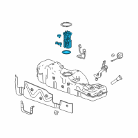 OEM GMC Canyon Fuel Pump Diagram - 13520385