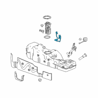 OEM 2022 GMC Canyon Fuel Gauge Sending Unit Diagram - 13589787