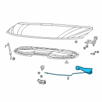 OEM 2019 Chrysler Pacifica Handle-Hood Latch Release Diagram - 68228396AC