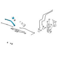 OEM 2012 Cadillac Escalade EXT Wiper Arm Diagram - 22917502