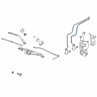 OEM 2014 Cadillac Escalade Washer Hose Diagram - 25887957