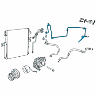 OEM 2019 Ram 3500 Line-A/C Liquid Diagram - 68437109AA