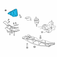 OEM 2012 Chevrolet Caprice Mount Bracket Diagram - 92253719