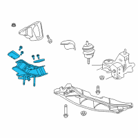 OEM 2012 Chevrolet Caprice Transmission Mount Diagram - 92262677