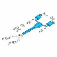 OEM 2015 Ford Mustang Muffler Assembly Diagram - FR3Z-5230-U