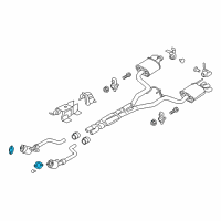 OEM 2015 Ford Mustang Catalytic Converter Gasket Diagram - FR3Z-5B266-A