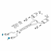 OEM 2020 Ford Mustang Catalytic Converter Gasket Diagram - FR3Z-5B266-A