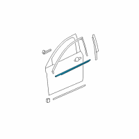 OEM 2012 Chevrolet Malibu Belt Weatherstrip Diagram - 25987183