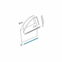 OEM 2012 Chevrolet Malibu Body Side Molding Diagram - 22760569