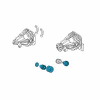 OEM Hyundai Santa Fe Boot Kit-Rear Axle Wheel Side Diagram - 49509-26T00