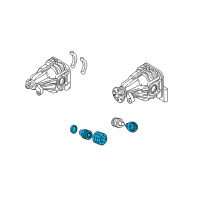 OEM 2003 Hyundai Santa Fe Boot Kit-Rear Axle Wheel Side Diagram - 49509-26T00