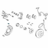 OEM 2005 Toyota Highlander Brake Pads Plate Diagram - 47716-48031