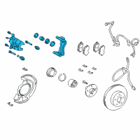 OEM 2006 Toyota Highlander Caliper Diagram - 47730-48130