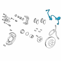 OEM 2006 Toyota Highlander Speed Sensor Diagram - 89542-48020