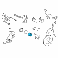 OEM 2003 Toyota Highlander Front Hub Bearing Diagram - 90369-45004