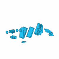 OEM 2005 Mercury Monterey Air Cleaner Assembly Diagram - 5F2Z-9600-AA