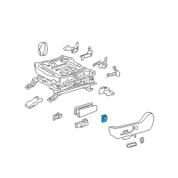 OEM 2019 Toyota 4Runner Lumbar Switch Diagram - 84920-60090-E1