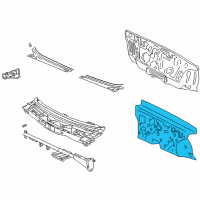 OEM 2002 Hyundai XG350 Insulator-Dash Panel Diagram - 84124-39001