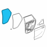 OEM 2018 Buick Regal TourX Weatherstrip On Body Diagram - 13463943