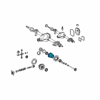 OEM Dodge Sprinter 2500 Rear Axle-Hub Diagram - 5104580AA