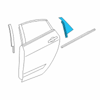 OEM 2015 Chrysler 200 APPLIQUE-Rear Door Diagram - 68144239AA