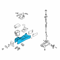OEM 2011 Kia Sorento Console-Front Diagram - 846102P100VA