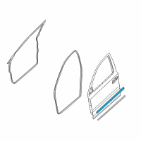 OEM Mercury Sable Lower Weatherstrip Diagram - 6F9Z-7420758-A