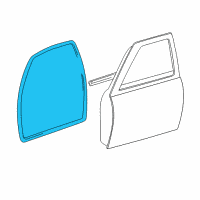 OEM Door Weatherstrip Diagram - 62312-04030