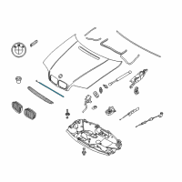 OEM 2006 BMW M3 Centre Bowden Cable Diagram - 51-23-8-208-630