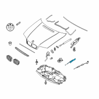 OEM BMW 325xi Bowden Cable, Lateral Diagram - 51-23-8-218-859