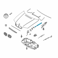 OEM 2001 BMW 325xi Gas Pressurized Spring Diagram - 51-23-8-202-688