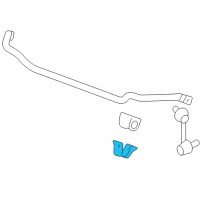 OEM 2007 Pontiac Solstice Stabilizer Bar Bracket Diagram - 15784871