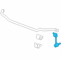 OEM Cadillac STS Stabilizer Link Diagram - 15895320