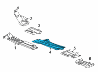 OEM 2022 GMC Sierra 3500 HD Heat Shield Diagram - 84523941