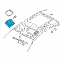 OEM 2017 Nissan Altima Lamp Assembly Map Diagram - 26430-3TA9A