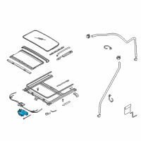 OEM 2005 Kia Spectra Motor Assembly-Sunroof Diagram - 816312F000