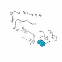 OEM Hyundai Elantra Compressor Assembly Diagram - 97701-2H140