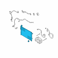 OEM 2011 Hyundai Elantra Condenser Assembly-Cooler Diagram - 97606-2H010