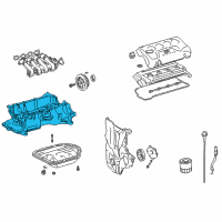 OEM 2005 Toyota Echo Upper Oil Pan Diagram - 12111-21033