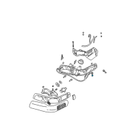 OEM 1993 GMC C1500 Stoplamp Bulb Diagram - 9441839