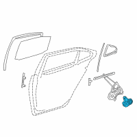 OEM Lexus LS460 Motor Assy, Power Window Regulator Diagram - 85710-50122