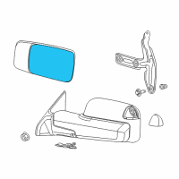 OEM 2016 Ram 3500 Mirror Replacement Glass Diagram - 68286843AA