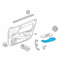 OEM 1998 Toyota Corolla Armrest Diagram - 74220-02050-B1