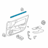 OEM 2002 Toyota Corolla Weatherstrip Diagram - 68172-02070