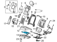 OEM 2021 Cadillac CT4 Seat Cushion Heater Diagram - 84587104