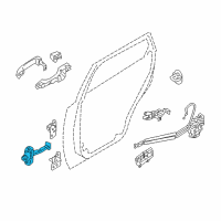 OEM 2009 Hyundai Veracruz Checker Assembly-Rear Door, LH Diagram - 79480-3J000