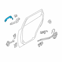 OEM 2007 Hyundai Veracruz Door Handle Assembly, Exterior Diagram - 82651-3J210