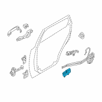 OEM Hyundai Veracruz Door Handle Assembly, Interior Diagram - 82620-3J000-WS