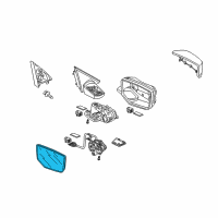 OEM 2012 Honda Crosstour Mirror, Passenger Side (R1400) (Heated) Diagram - 76203-TP6-A11